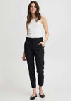 Fransa Frivita Carrie Mid Waist Trousers, Black