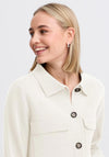 Fransa Ita Buttoned Cardigan, Cream