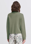 Fransa Ita Buttoned Cardigan, Green