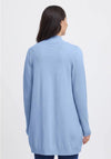 Fransa Clia Open Knit Cardigan, Blue