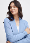 Fransa Clia Open Knit Cardigan, Blue