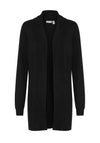 Fransa Clia Open Knit Cardigan, Black