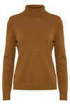 Fransa Clia Roll Neck Knit Sweater, Mustard Yellow