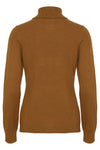Fransa Clia Roll Neck Knit Sweater, Mustard Yellow