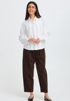 Soyaconcept Button Up Lace Detail Shirt, White