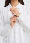 Soyaconcept Button Up Lace Detail Shirt, White