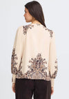 Fransa Adara Paisley Print Blouse, Beige