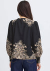 Fransa Adara Paisley Print Blouse, Black