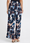 Fransa Taya Printed Wide Leg Trousers, Multi-Coloured