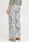 Fransa Ariana Paisley Print Trousers, Green
