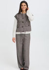 Fransa Short Sleeved Waistcoat, Brown