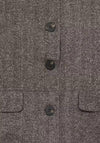 Fransa Short Sleeved Waistcoat, Brown