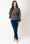 Fransa Zablazer Jersey Bomber Jacket, Grey
