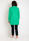 Fransa Clia Open Knit Cardigan, Green