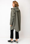 Fransa Longline Hooded Coat, Green
