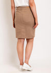 Fransa Lomax Knee Length Skirt, Tan