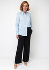 Fransa Basic Cotton-blend Shirt, Blue