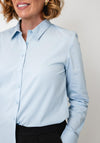 Fransa Basic Cotton-blend Shirt, Blue