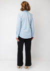 Fransa Basic Cotton-blend Shirt, Blue