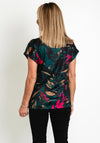 Fransa Round Neck Floral Print Top, Ponderosa Pine