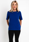 Fransa Basic T-Shirt, Royal Blue