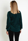 Fransa V-Neck Lightweight Blouse, Ponderosa Pine