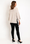Fransa Bitte Side Tie Ribbed Jumper, Beige