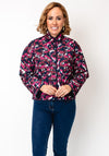Fransa Claudine Quilted Paisley Jacket, Pink