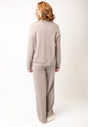 Fransa Soft Scuba Collar Sweatshirt, Beige