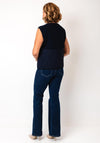 Fransa Mikala Zip Up Gilet with Pockets, Navy