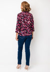 Fransa Seen Printed Long Sleeve Top, Pink