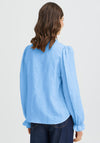 Fransa Valma V-Neck Blouse, Blue