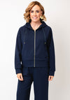 Fransa Priya Full Zip Hoodie, Navy