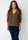 Fransa Priya Full Zip Hoodie, Brown