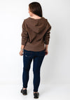 Fransa Priya Full Zip Hoodie, Brown