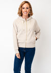 Fransa Priya Full Zip Hoodie, Beige