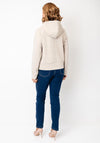 Fransa Priya Full Zip Hoodie, Beige