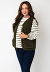 Fransa Tenya Textured Vest, Green