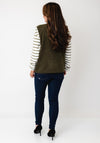 Fransa Tenya Textured Vest, Green