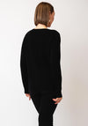 Fransa Karianne Dobby Knit Sweater, Black