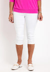 Fransa High Waist Capri Jeans, White