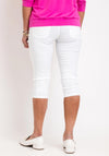 Fransa High Waist Capri Jeans, White