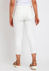 Fransa Max Tessa Skinny Crop Trousers, Cream