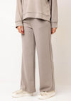 Fransa Aurora Soft Scuba Wide Leg Trousers, Beige