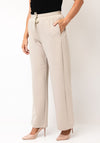 Fransa Priya Wide Leg Trousers, Beige