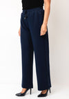 Fransa Priya Wide Leg Trousers, Navy
