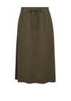 Freequent Carly Tie Skirt, Dusty Olive