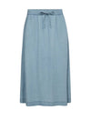 Freequent Carly Tie Skirt, Light Blue Denim