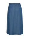 Freequent Carly Tie Skirt, Medium Blue Denim