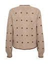 Freequent Stokke Flower Cardigan, Neutral
